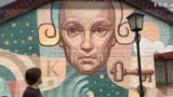 Graffitti cu Immanuel Kant, la Kaliningrad.