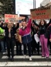 Protest against violence against women in Serbia