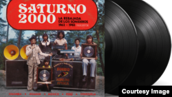 LP Saturno 2000: La rebajada de los sonideros 1962–1983, фрагмент фирменного стиля проекта