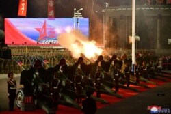 Военный парад в Пхеньяне. 24 апреля 2022 года