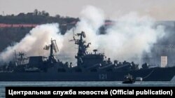 Крейсер "Москва" в Севастополе до гибели