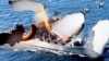 Русский военный корабль поджег сам себя