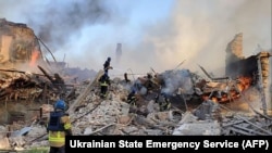8 мая 2022. Последствия удара российских ракет по Белогоровке Луганской области
