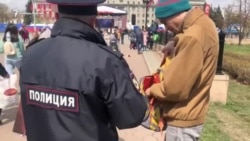 Задержание в Иркутске за пикет против войны
