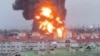 В Белгороде обстреляна нефтебаза "Роснефти". Начался пожар