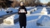 Ольга Белова на антивоенном пикете