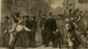 Президент Линкольн в столице побежденной Конфедерации Ричмонде. 31 апреля 1865 года. Художник Джон Эбботт. 1882