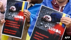 Протест в Бельгии против покупки российской нефти