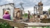 Разрушенные дома в деревне Новосёловка Черниговской области