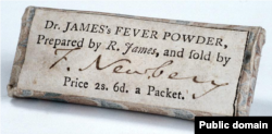 Порошок доктора Джеймса в упаковке XVIII века