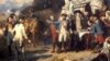 "Осада Йорктауна". Рошамбо и Вашингтон отдают последние приказы перед боем. Художник Огюст Кудер. 1836