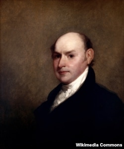 Джон Квинси Адамс. Портрет работы Гилберта Стюарта. 1818