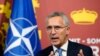 NATO Secretary General Jens Stoltenberg speaks during a meeting with U.S. President Joe Biden at the NATO summit in Madrid, Spain on Wednesday, June 29, 2022. North Atlantic Treaty Organization heads of state and government will meet for a NATO summit in 