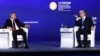 Путин и Токаев на Петербургском международном экономическом форуме 2022 года
