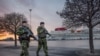 Шведские военные патрулируют гавань Висбю на острове Готланд на фоне усиления напряженности между НАТО и Россией из-за Украины. Январь 2022 ода