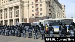 Полиция на московских антивоенных протестах