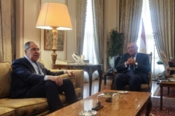 Сергей Лавров и Самех Шукри ведут переговоры. Каир, 24 июля 2022 года