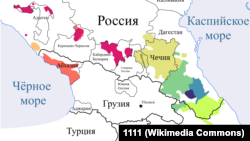 Языки народов Северного Кавказа из Кавказской языковой семьи, иллюстративное изображение