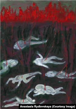 Картина Анастасии Рыдлевской о войне в Украине