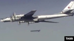 Российский стратегический бомбардировщик Ту-95МС в Сирии