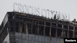 The Crocus City Hall following the deadly attack at the venue in the Moscow Region on March 22 that was claimed by Islamic State.