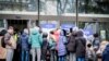 Украинские беженцы в центре приема беженцев в Риге, Латвия. Март 2022 года