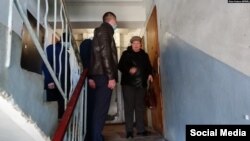 Ирина Быстрова после обыска в ее квартире