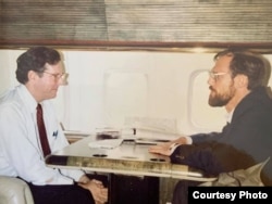Стив Форбс (слева) и Марк Помар, 1980-е