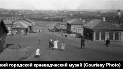 Вид на Красноярск из Николаевской слободы