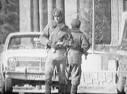 Советский военный патруль в Кабуле в самом начале войны. 30 декабря 1979 года