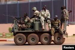 Боевики одной из вооруженных группировок, действующих в ЦАР