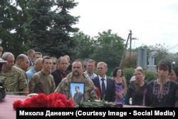 Похороны бойца "Азова" Николая Березова, мужа уполномоченного правительства Украины по вопросам антикоррупционной политики Татьяны Черновол