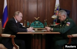 Владимир Путин и Сергей Шойгу, июль 2022 года