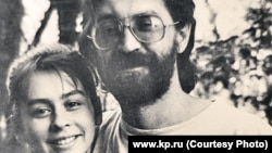 Юрий Шевчук и его жена Эльмира Бикбова, 1980-е годы