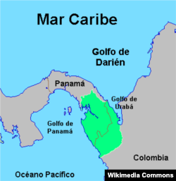Дарьенский пробел на границе Колумбии и Панамы