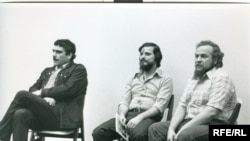 Сергей Довлатов, Александр Генис, Петр Вайль. Нью-Йорк, 1979 г. Фото Н. Аловерт 
