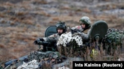 Латвийская армия на учениях
