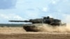 Германский танк "Леопард" на учениях в Литве
