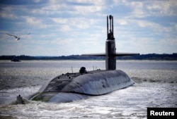 Американская подводная лодка класса "Огайо", вооруженная баллистическими ракетами