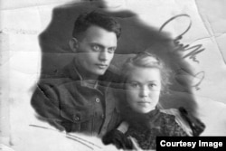 1943 год, Минусинск, Алексей Черкасов с супругой