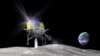 Воображаемая картина посадки японского "Лунного снайпера" 