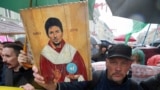 Шуточная икона с изображением Павла Дурова на т. н."монстрации"