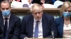 Борис Джонсон в парламенте 12 января 2022 года