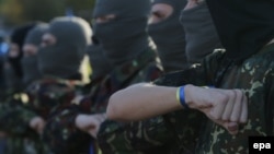 Бойцы украинского добровольческого батальона "Мариуполь"