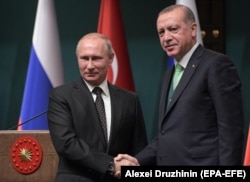 Владимир Путин и Реджеп Эрдоган. 11 декабря
