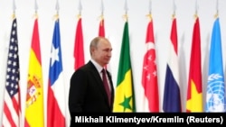 Президент России Владимир Путин на саммите G20 в Осаке (Япония) (архивное фото)