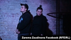Зарема Заудинова и Алексей Полихович в Театре.doc
