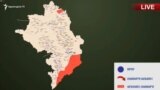 Արծրուն Հովհաննիսյանի ներկայացրած քարտեզը՝ ԼՂ հակամարտության գոտում իրավիճակի վերաբերյալ, 24-ը հոկտեմբերի, 2020թ.
