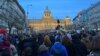 Акция против войны с Украиной в Праге, 24 февраля 2022 года