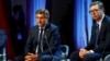SLOVENIA -- Bulgarian Prime Minister Boyko Borissov, Croatian Prime Minister Andrej Plenkovic and Serbian President Aleksandar Vucic attend the "Leaders' Panel: Europe after Brexit and COVID-19" at the Bled Strategic Forum, in Bled, August 31, 2020
